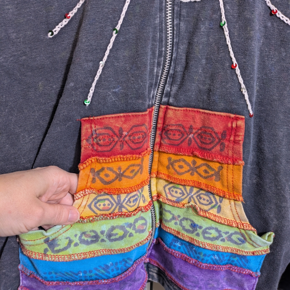 Rising International Multicolor Patchwork Full Zi… - image 7